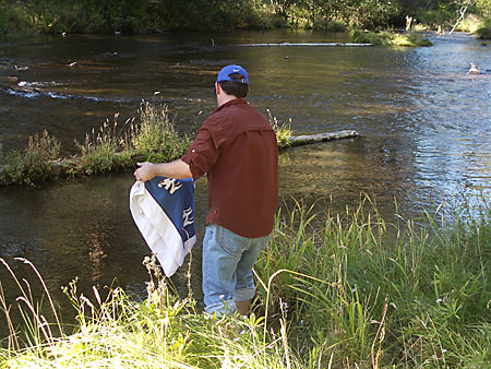 Cooling the Wort in the Metolius River