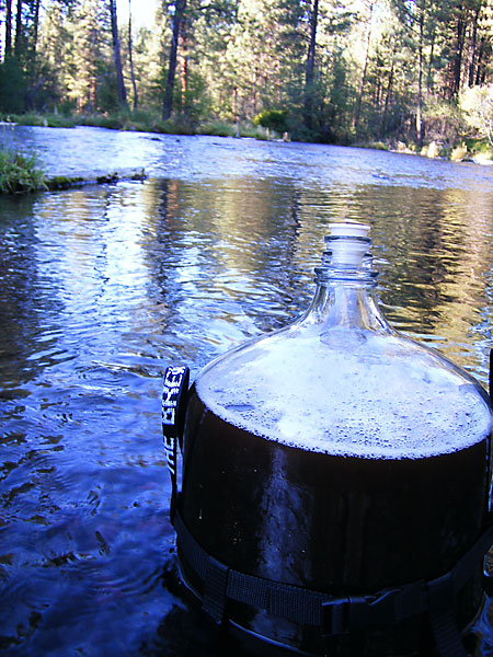 Carboy in the Metolius